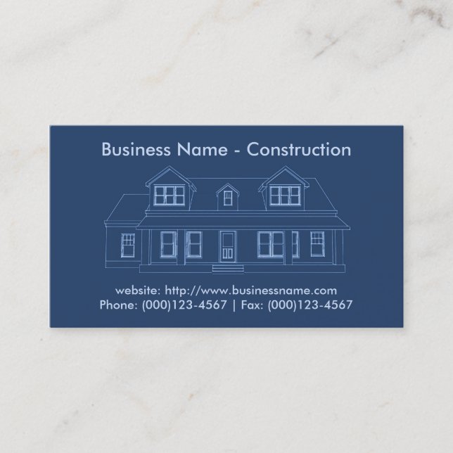 Business Card: Contractor / Construction Card (Front)