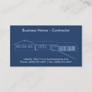 Business Card: Contractor / Construction Card