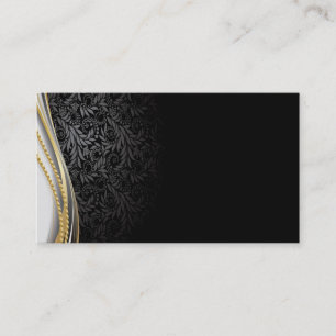 Business Card/Create Your Own Elegant Black Business Card