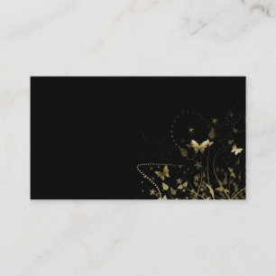 Business Card/Create Your Own Gold Butterflies Card