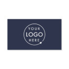 Business Card | Custom Icons Logo Modern Navy Blue