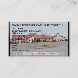 ,BUSINESS CARD-DIVINE REDEEMER CATHOLIC CHURCH... BUSINESS CARD