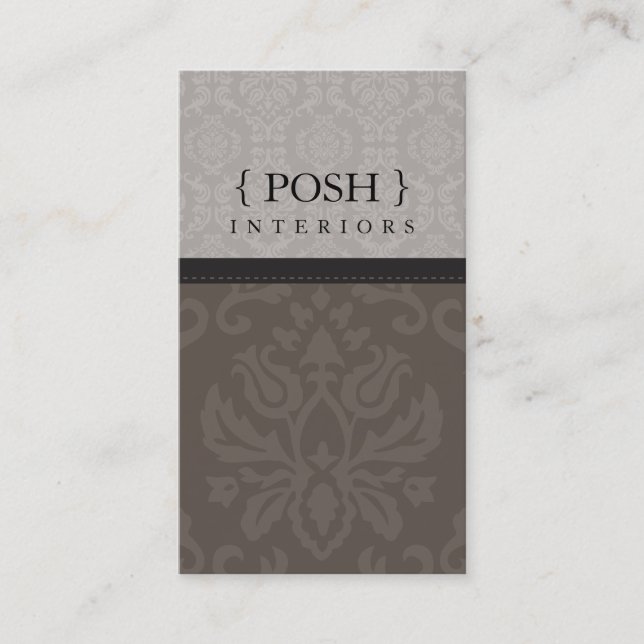 BUSINESS CARD :: divinely damask P 2 (Front)