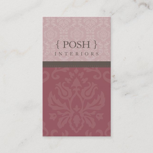 BUSINESS CARD :: divinely damask P 6 (Front)