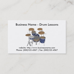 Business Card: Drum Lessons Card