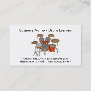 Business Card: Drum Lessons Card