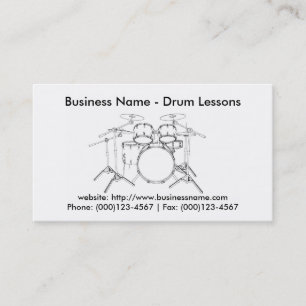 Business Card: Drum Lessons Card