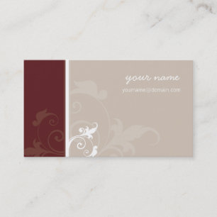 BUSINESS CARD elegant modern foliage