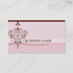BUSINESS CARD elegant vintage chandelier