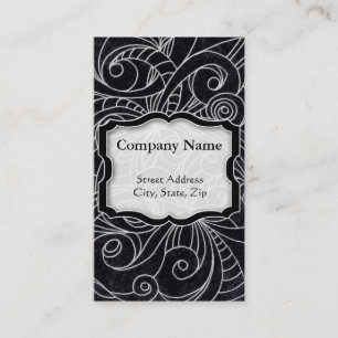 Business Card Floral abstract background