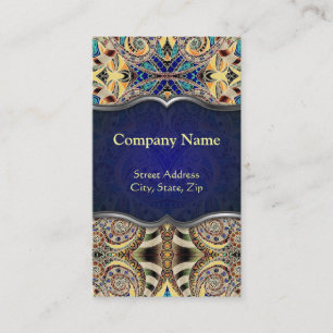 Business Card Floral abstract background