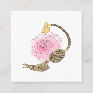 Business card Florist Dusty Pink Rose Perfume