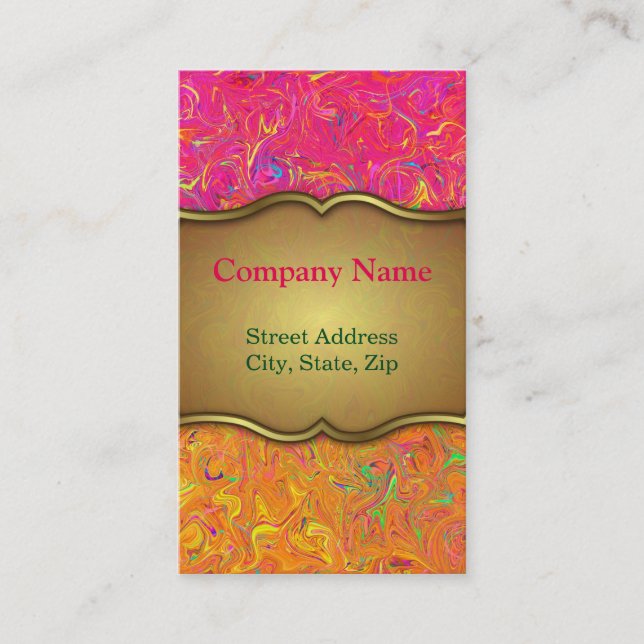 Business Card Fluid Colours (Front)