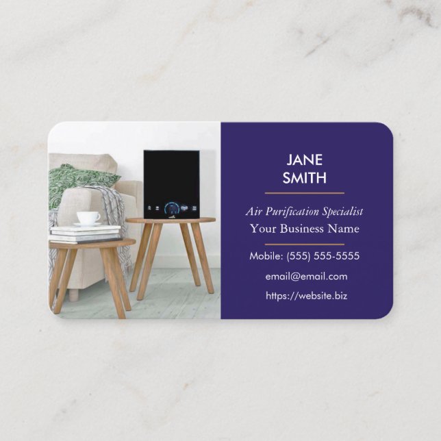 Business Card for Air Testing (Front)