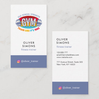 Business Card for Fitness trainer