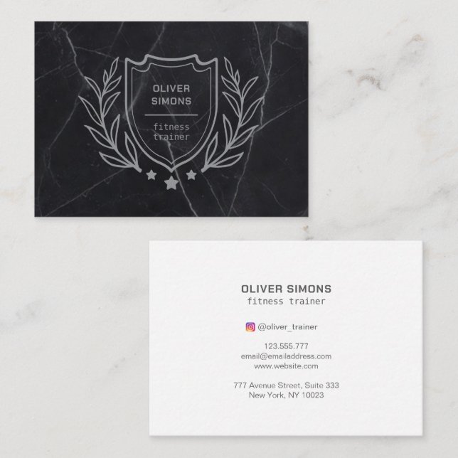 Business Card for Fitness trainer (Front/Back)