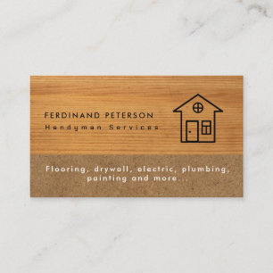 Business card for handyman home services