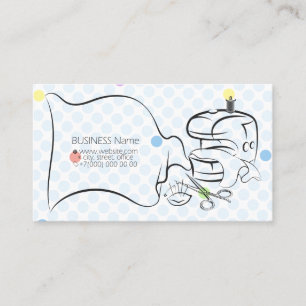 Business card for seamstress and tailor