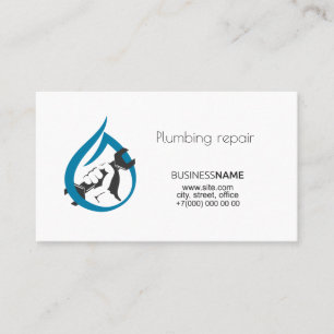 Business card for the repair and maintenance of pl