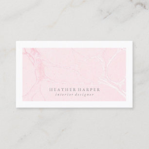 Business Card - Frame Marble Pink