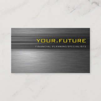 BUSINESS CARD :: futuristic modern metal 1