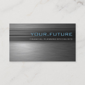 BUSINESS CARD :: futuristic modern metal L4