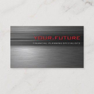 BUSINESS CARD :: futuristic modern metal L9