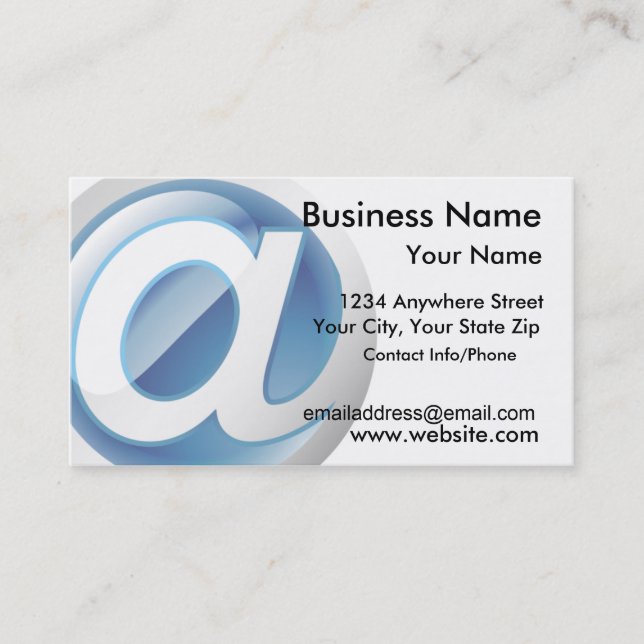 Business Card Glossy Web Icon (Front)
