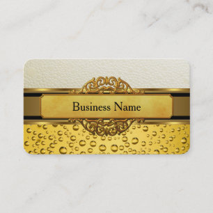 Business Card Gold Amber Beer Ale