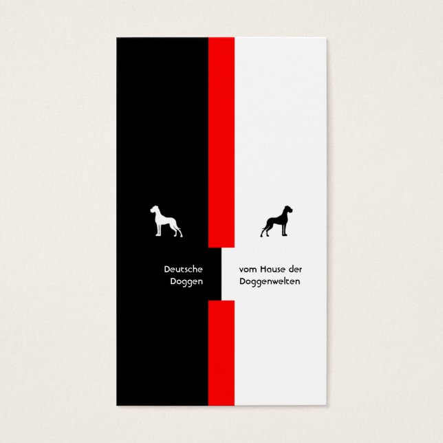 Business Card Great Dane (Front)