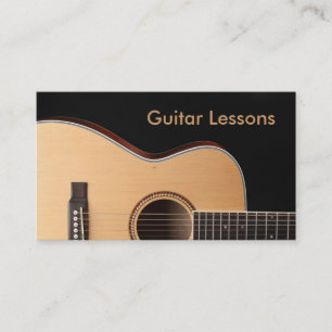 Business Card: Guitar Lessons Business Card