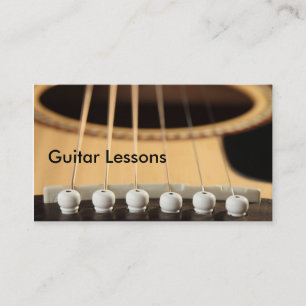 Business Card: Guitar Lessons Business Card