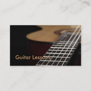 Business Card: Guitar Lessons Card