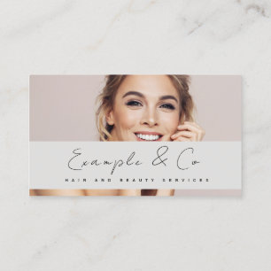 Business Card, Hair and Beauty photo customizable Card