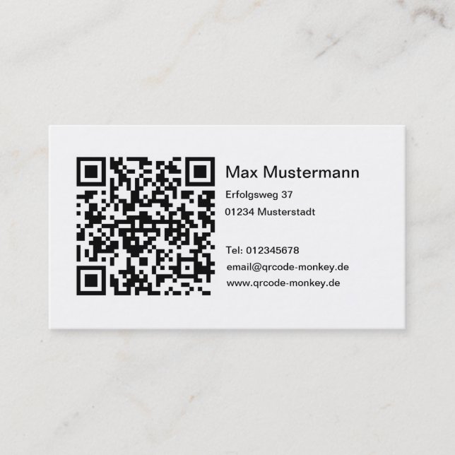 Business card (individually designed) (Front)