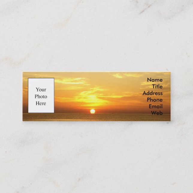 Business Card - Italian Sunrise over the Adriatic (Front)