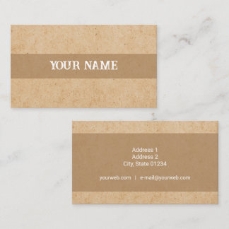 Business Card - Kraft - Personalized