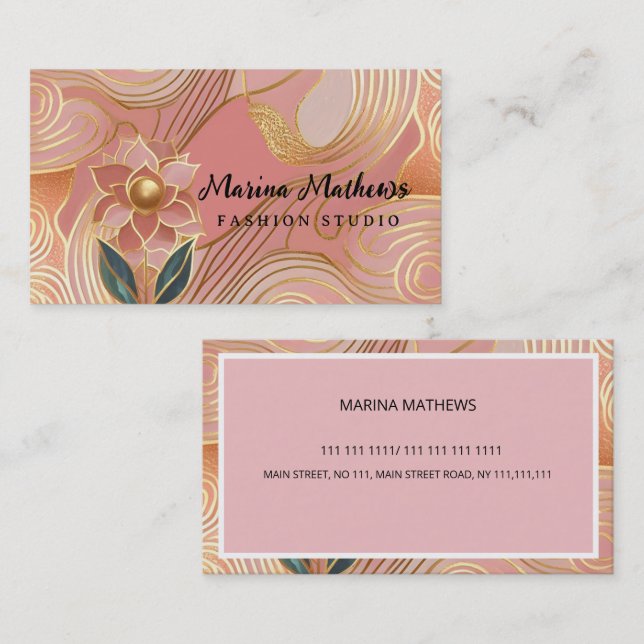 Business card Luxury elegant  (Front/Back)
