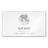 BUSINESS CARD MAGNET : ANTIQUE WORLD MAP