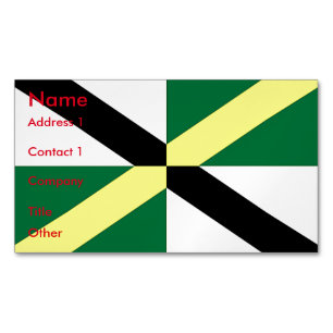 Business Card Magnet with Flag of Monterey, USA