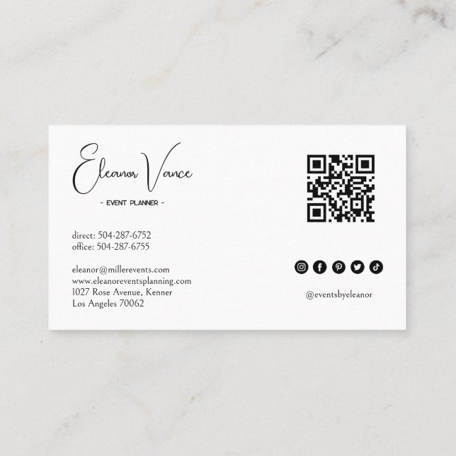 Business Card | Modern and elegant (Back)