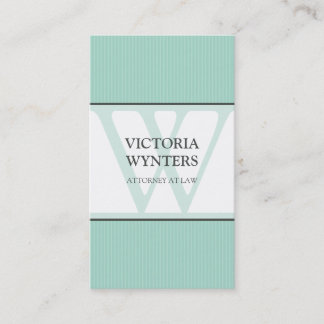 BUSINESS CARD modern initial monogram