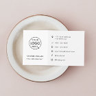 Business Card Modern Minimal Logo Custom Icons