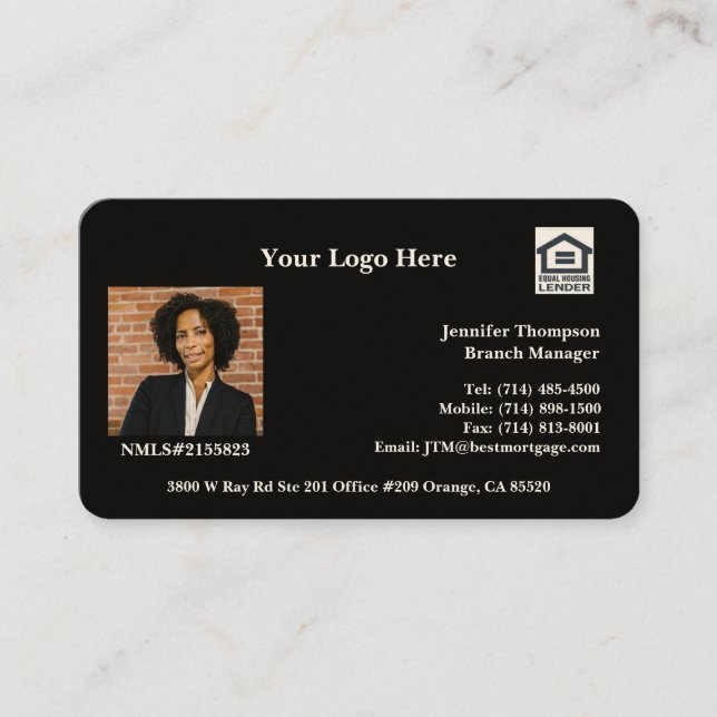 Business Card Mortgage, Real Estate, Insurance (Front)