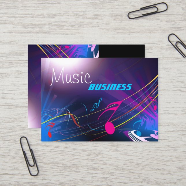 Business Card Music DJ Dance Party (Front/Back In Situ)