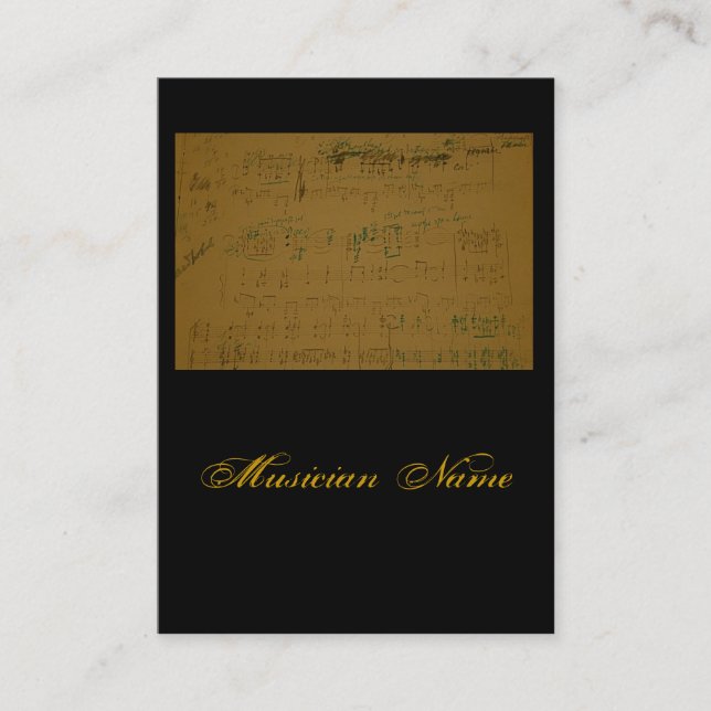 Business Card Musician (Front)
