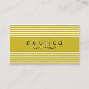 BUSINESS CARD :: nautical striped 16
