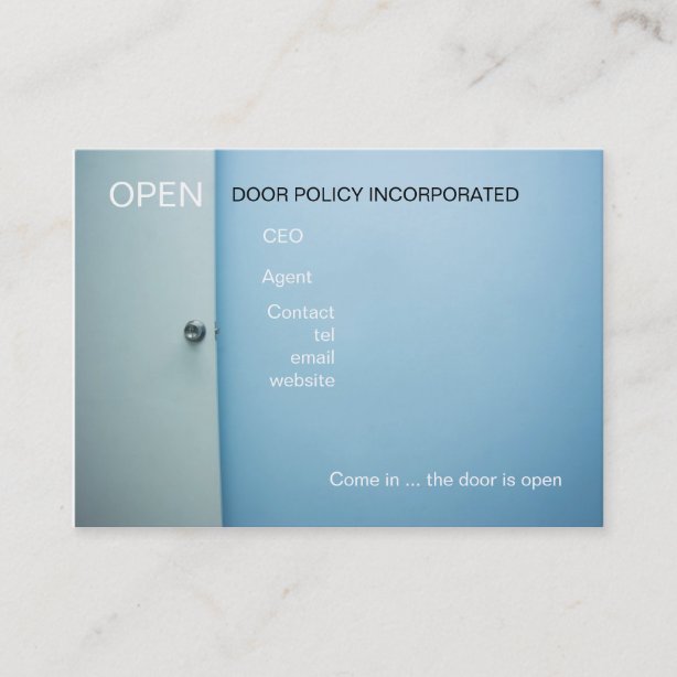 Door Business Cards & Profile Cards Zazzle CA