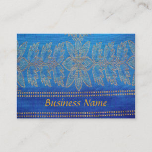 Business Card on Sari Cloth