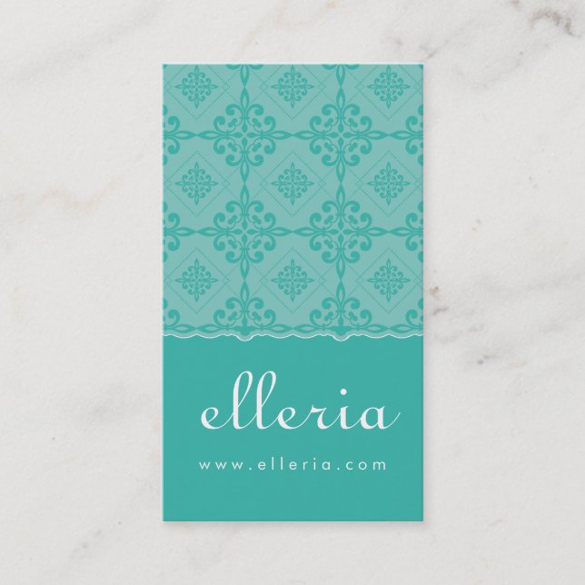 BUSINESS CARD :: ornately patterned P4 (Front)